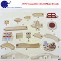 Wooden Straight und Curved Railway Expansion Track Pack Set